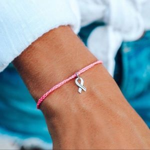 Pura Vida Breast Cancer Awareness Bracelet